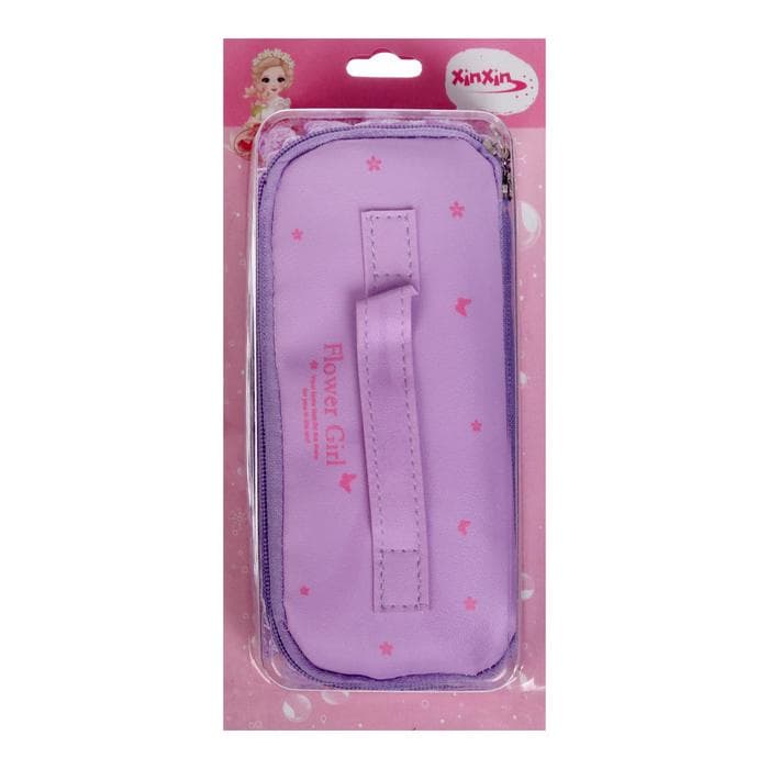 Пенал школьный «Сундучок» на молнии, сиреневый