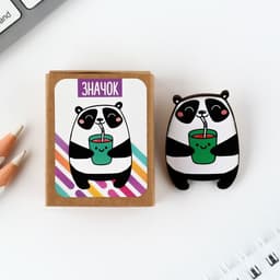 Значок в коробочке «Панда» 5×4 см
