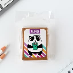 Значок в коробочке «Панда» 5×4 см