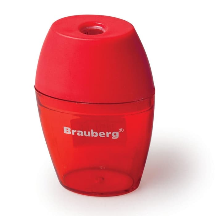 Точилка Brauberg. Diamond, с контейнером, МИКС