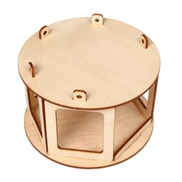 Деревянная кормушка - конструктор для птиц «Беседка», своими руками, 16.5×16.5×10 см, Greengo