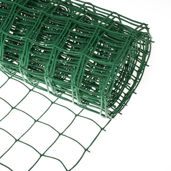 Сетка садовая, 1×10 м, ячейка квадрат 83×83 мм, пластиковая, зелёная, Greengo, в рулоне