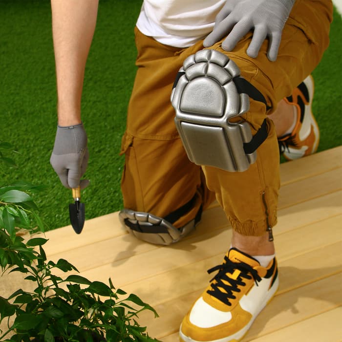 Наколенники садовые, универсальные, 20×17 см, серые