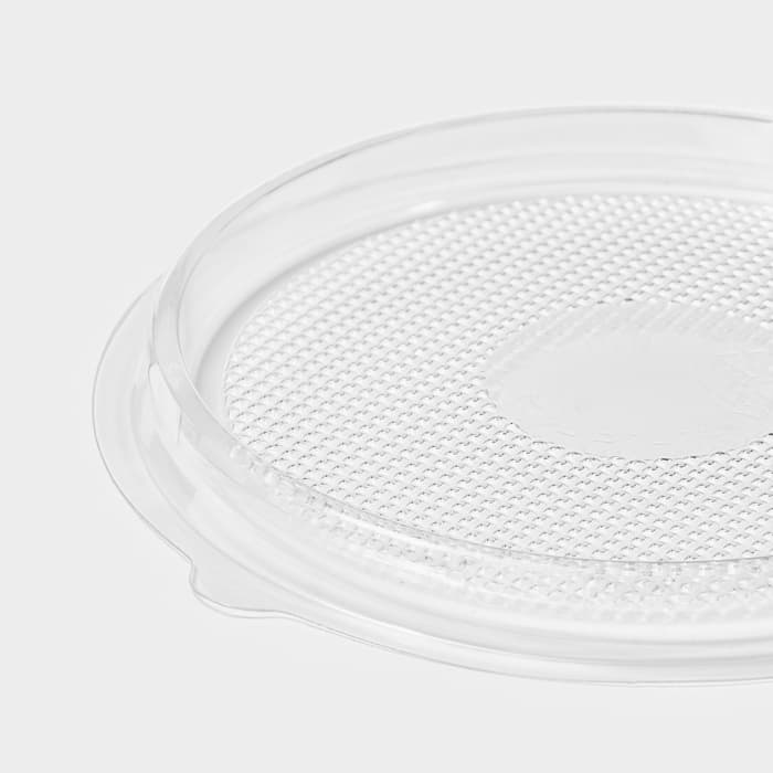 Дно для пирожного одноразовое ПР-Т-85Д, пластик, круглое, d=11 см, прозрачное