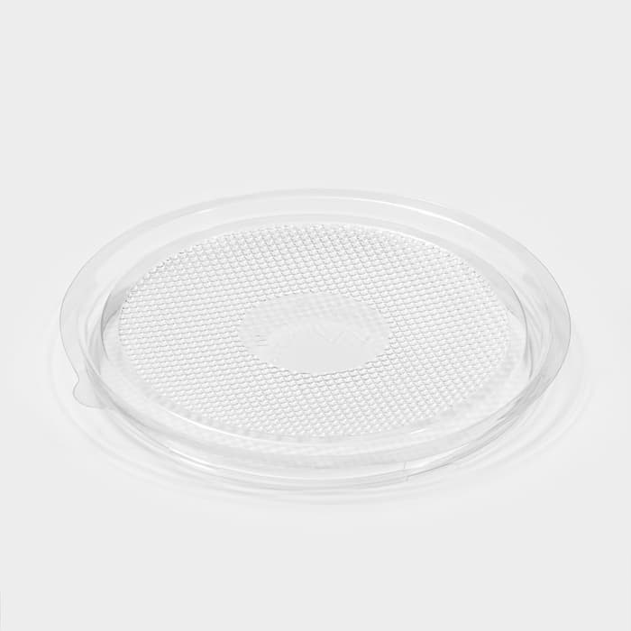 Дно для пирожного одноразовое ПР-Т-85Д, пластик, круглое, d=11 см, прозрачное