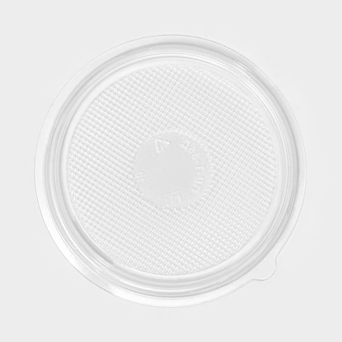 Дно для пирожного одноразовое ПР-Т-85Д, пластик, круглое, d=11 см, прозрачное