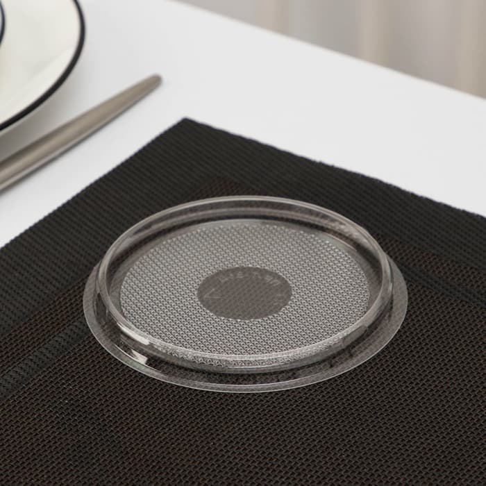 Дно для пирожного одноразовое ПР-Т-85Д, пластик, круглое, d=11 см, прозрачное