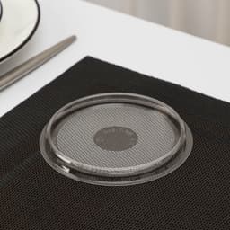 Дно для пирожного одноразовое ПР-Т-85Д, пластик, круглое, d=11 см, прозрачное