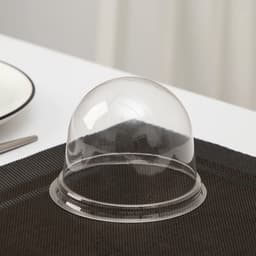 Крышка - купол одноразовый к контейнеру ПР-Т-85К, пластик, круглый, 11×8.2 см, прозрачный