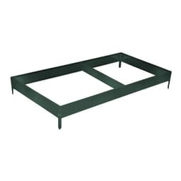 Грядка оцинкованная, 390×100×15 см, цвет зелёный мох, Greengo