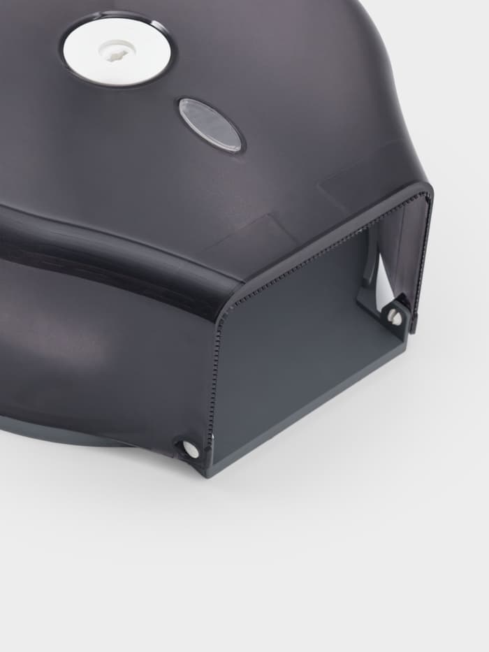 Диспенсер - держатель туалетной бумаги, 28×27.5×12 см, втулка 6.5 см, пластик, чёрный