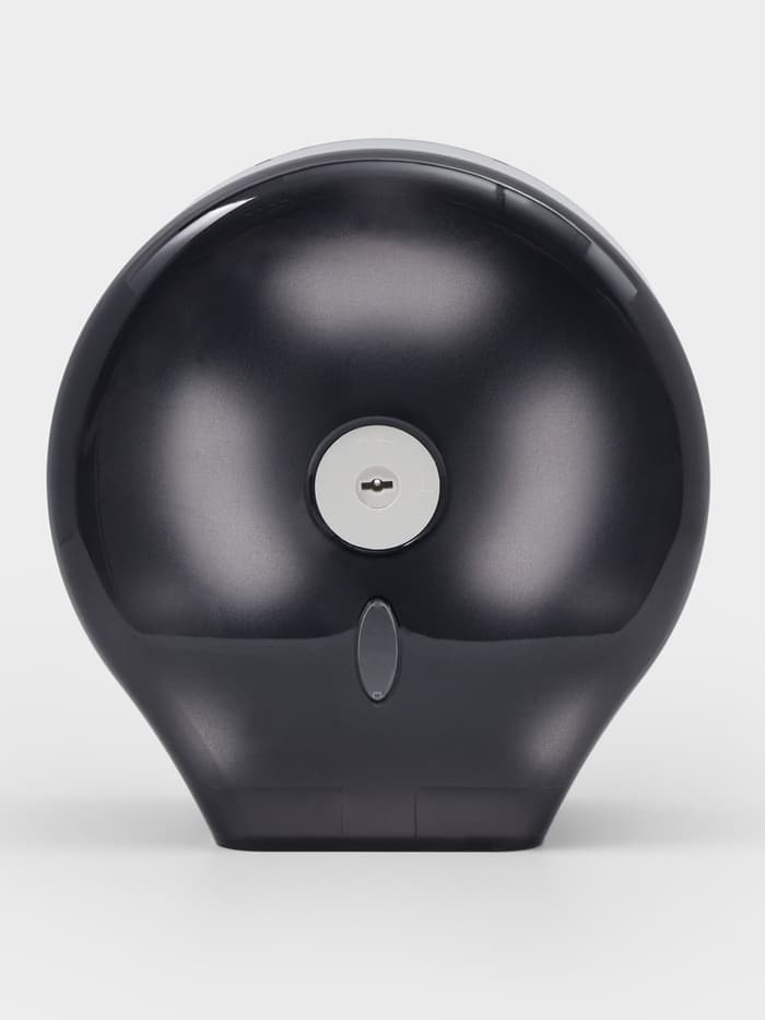 Диспенсер - держатель туалетной бумаги, 28×27.5×12 см, втулка 6.5 см, пластик, чёрный