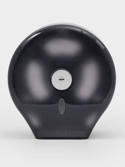 Диспенсер - держатель туалетной бумаги, 28×27.5×12 см, втулка 6.5 см, пластик, чёрный