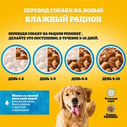 Влажный корм Pedigree для собак всех пород, кролик/индейка в соусе, пауч, 85 г