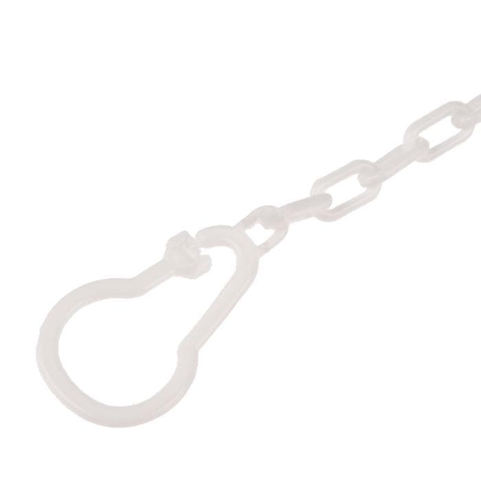 Держатель для соски - пустышки M&B «Я люблю маму», на цепочке, белый