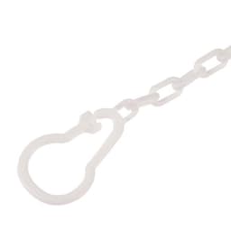 Держатель для соски - пустышки M&B «Я люблю маму», на цепочке, белый