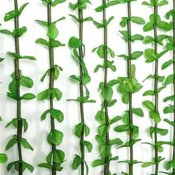 Штора - занавеска декоративная «Листики», 90×164 см, 12 нитей, зелёная