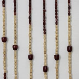 Штора - занавеска декоративная, деревянная, 90×180 см, 27 нитей