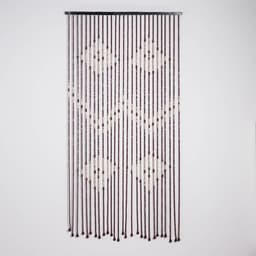 Штора-занавеска декоративная межкомнатная, деревянная, 90×170 см, 27 нитей