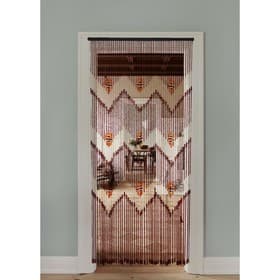 Штора - занавеска декоративная, деревянная, 90×190 см, 52 нити