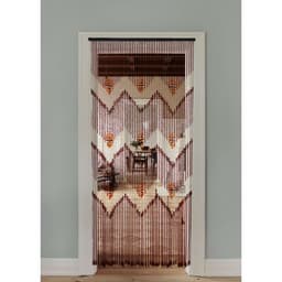 Штора - занавеска декоративная, деревянная, 90×190 см, 52 нити