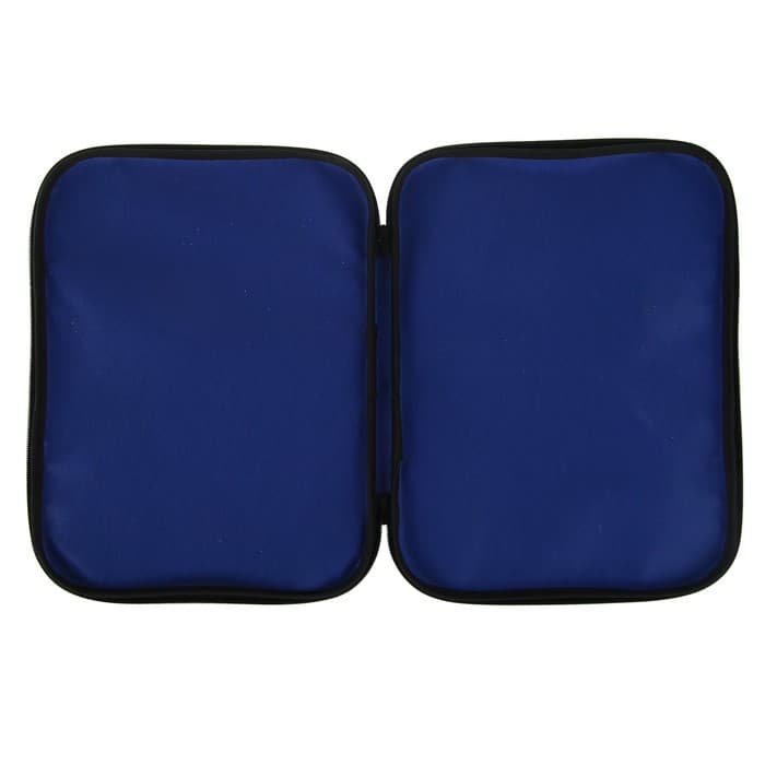 Папка с ручками текстильная А4, Calligrata «Офис», для бумаг, для офиса, нейлон 600D, двуцветный кант, 350×270×20 мм, синяя