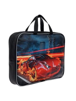 Папка для труда, А4, текстильная, 35×27×7 см «Авто в огне»