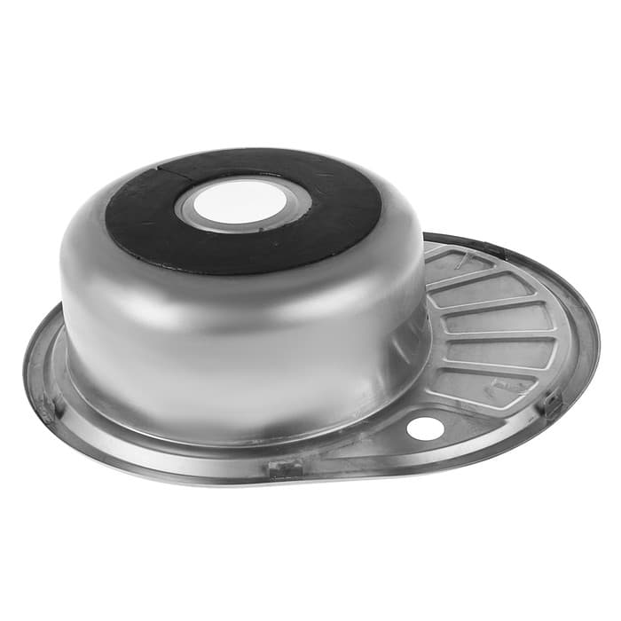 Мойка кухонная Accoona AB4557-L, врезная, левая, толщина 0.6 мм, 570×450×165 мм, глянец