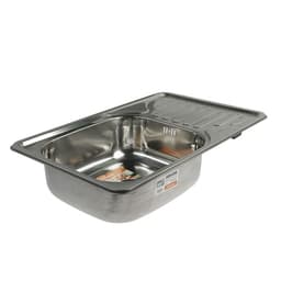 Мойка кухонная Accoona AB4266, врезная, толщина 0.6 мм, 660×420×165 мм, глянец