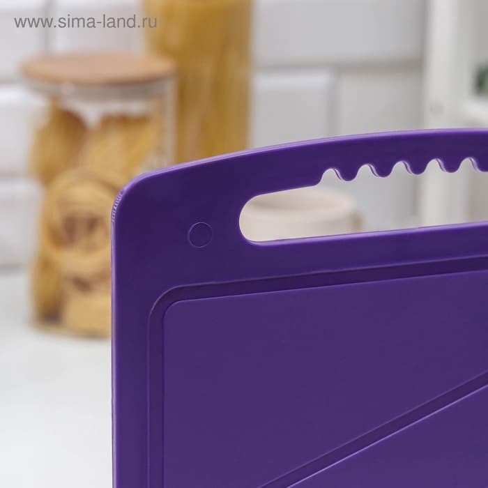 Доска разделочная Альт-Пласт, 32×20 см, пластик, МИКС