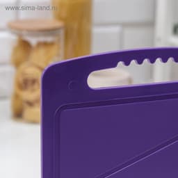 Доска разделочная Альт-Пласт, 32×20 см, пластик, МИКС