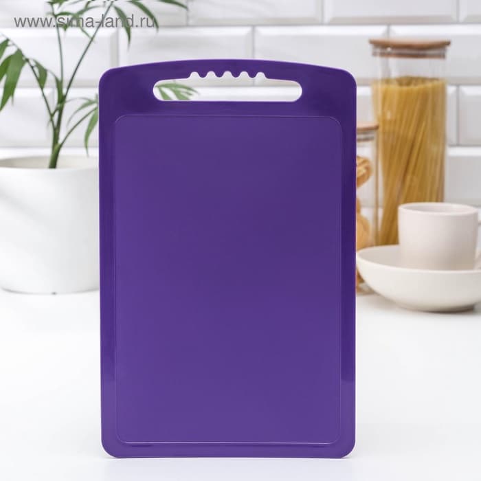 Доска разделочная Альт-Пласт, 32×20 см, пластик, МИКС