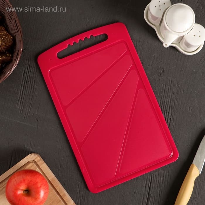 Доска разделочная Альт-Пласт, 32×20 см, пластик, МИКС
