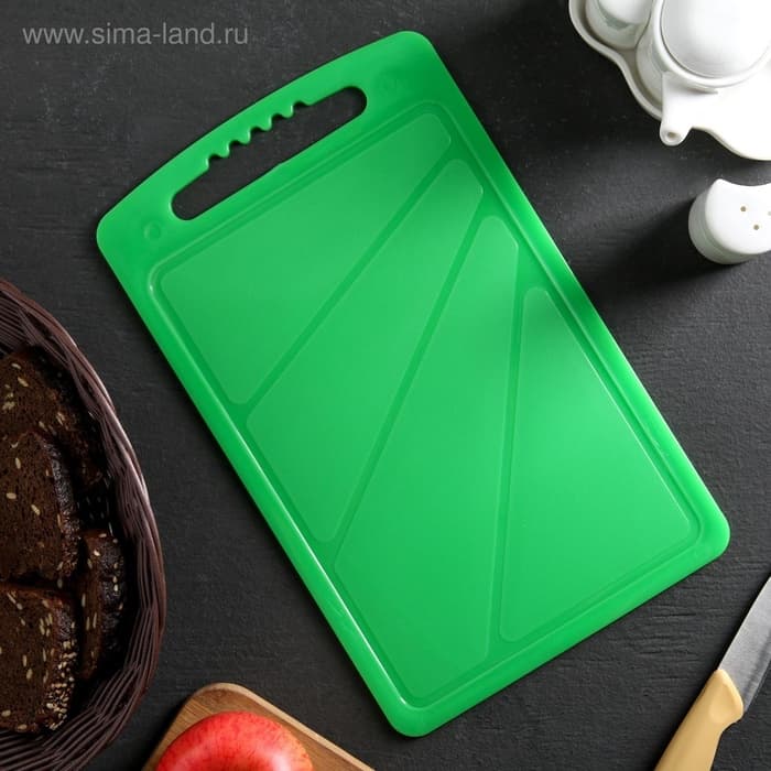 Доска разделочная Альт-Пласт, 32×20 см, пластик, МИКС