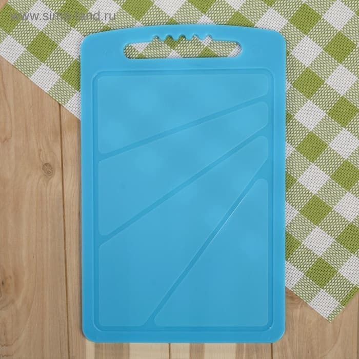 Доска разделочная Альт-Пласт, 32×20 см, пластик, МИКС