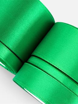 Атласная лента, набор 5 шт., 6/10/20/40/50 мм, 23±1 м, зелёная №19