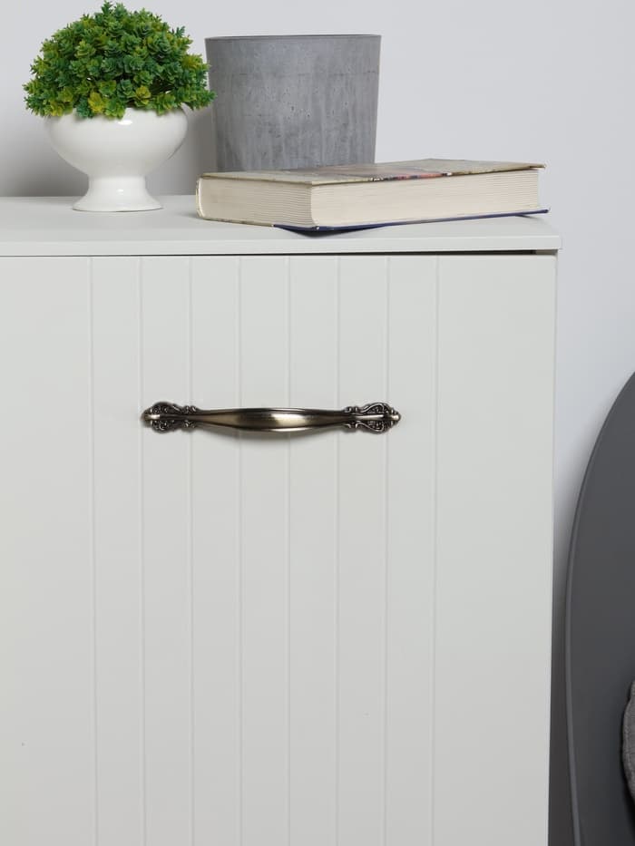 Ручка-скоба мебельная РС123, м/о 128 мм, цвет бронза