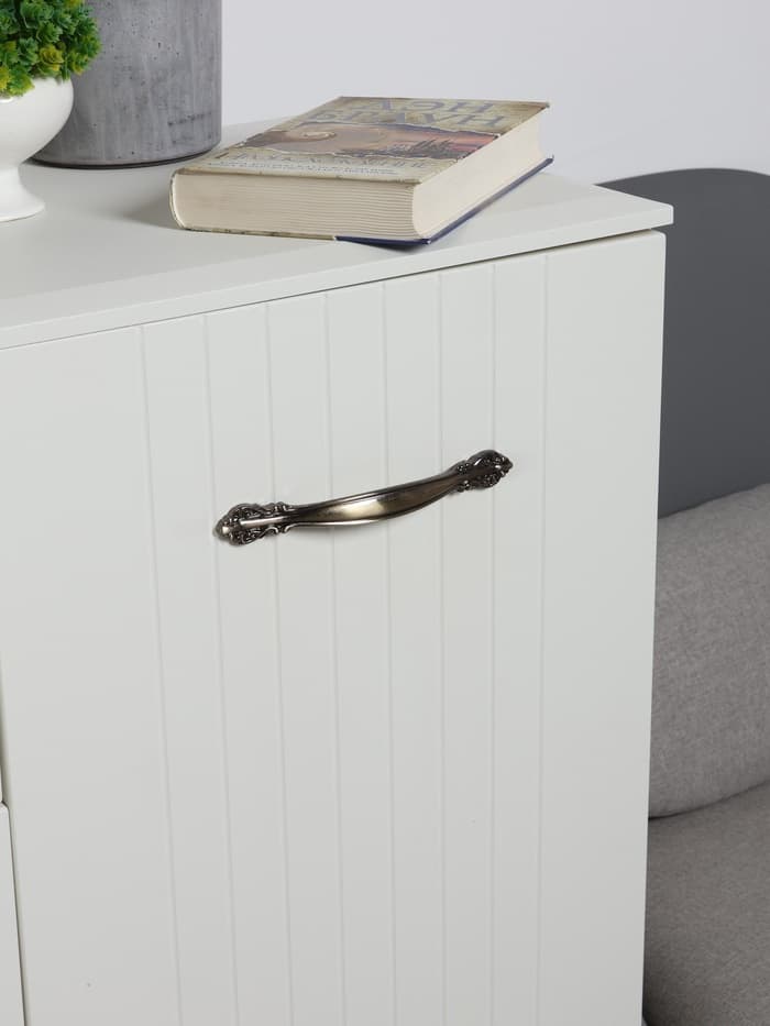 Ручка-скоба мебельная РС123, м/о 128 мм, цвет бронза