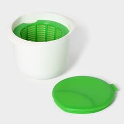 Форма для приготовления сыра и творога, 17.5×14.6×13.5 см, пластик, белая