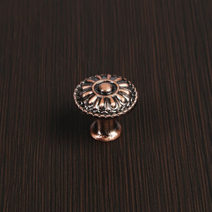 Ручка-кнопка ТУНДРА РК112, цвет медь