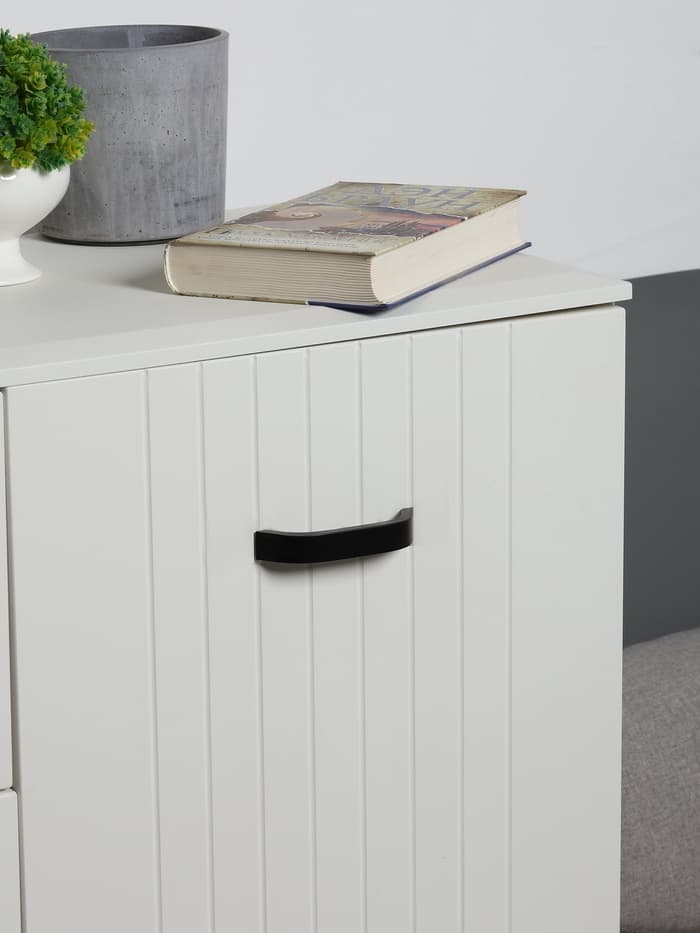 Ручка-скоба мебельная ТУНДРА РС109, м/о 96 мм, черная