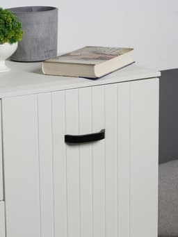 Ручка-скоба мебельная ТУНДРА РС109, м/о 96 мм, черная