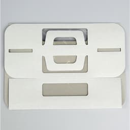 Коробка под торт без печати «Бабочка» 1 кг, белая, с ручками, 21×21×12 см