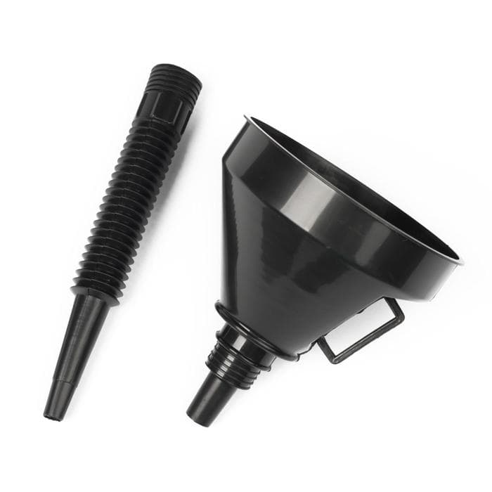 Воронка для ГСМ с сеткой, усиленная, диаметр 145 мм, высота 360 мм, съемный гибкий носик