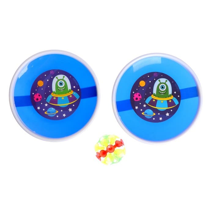 Игра-липучка Funny toys «Монстрик», 2 тарелки, шарик, МИКС