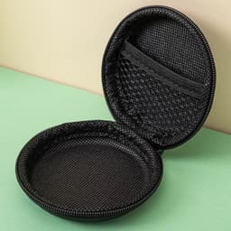 Футляр для наушников Luazon, круглый 8×8×3 см, кожзам