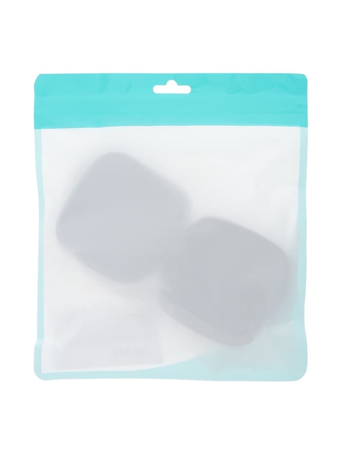 Футляр для наушников, квадратный, мат. верха: экокожа, 80×80×30 мм, черный