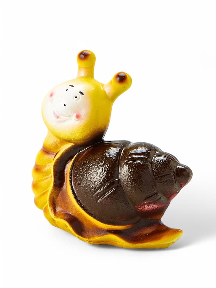 Садовая фигура из гипса «Улитка Улыбка», 17×8×16 см