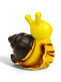 Садовая фигура из гипса «Улитка Улыбка», 17×8×16 см