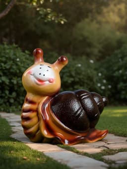 Садовая фигура из гипса «Улитка Улыбка», 17×8×16 см